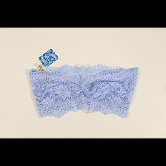 NWT Free People Lacey Looks Bandeau in Bluemoon Quartz Blue - Picture 8 of 8